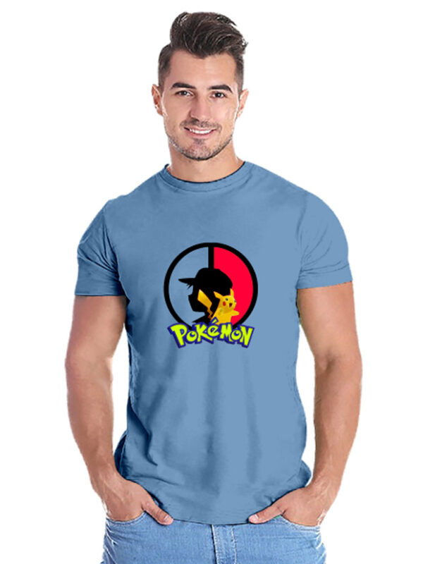 Pokemon Round Neck T-shirt for Men - Printed Unisex trending Tee shirts ...